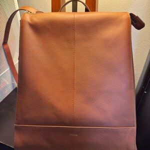 Fossil Women's Brown Leather Backpack